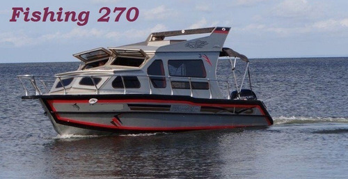 Imagem 1 de 15 de Lancha Cabinada Alumínio Malloy Fishing 270 P/ Água Doce