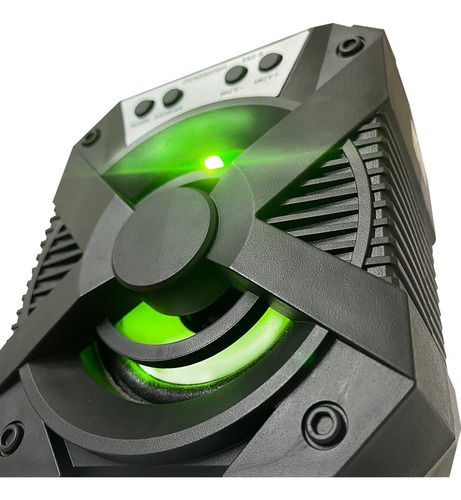 Imagem 7 de 9 de Alto-falante First Option E82-s Portátil Com Bluetooth Preto
