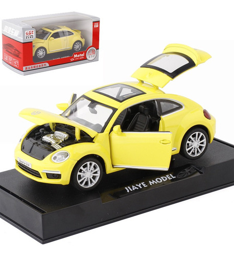 Volkswagen Beetle Gsr Miniatura Metal Autos Con Luz Y Sonido