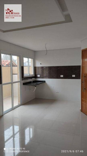 Imagem 9 de 12 de Apto S/cond Novo 2 Dorms, 42 M² + Sacada E Área Ilum. Por R$ 278.000 - Vila Tibiriçá - Santo André/sp - Ap3151