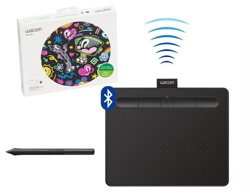 Tableta gráfica Wacom Intuos S CTL-4100WL con Bluetooth black