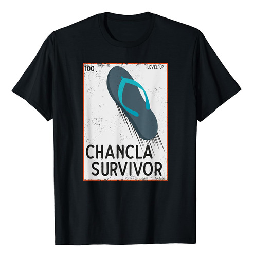 Chancla Survivor Playera Divertida Broma Española Playera