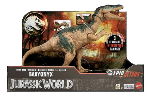 Jurassic World - Baryonyx Epic Attack - Sonido Y Luz -mattel