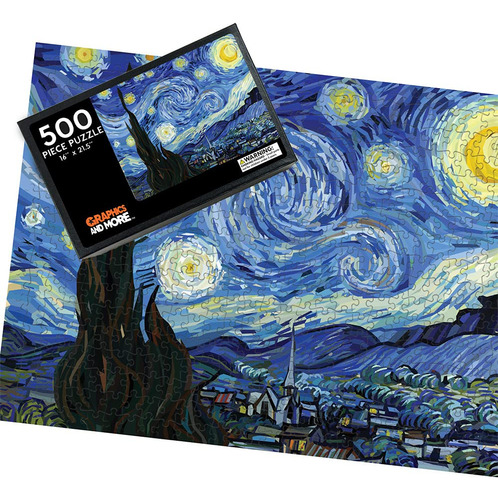 Van Gogh Starry Night - Rompecabezas De 500 Piezas Para Adul