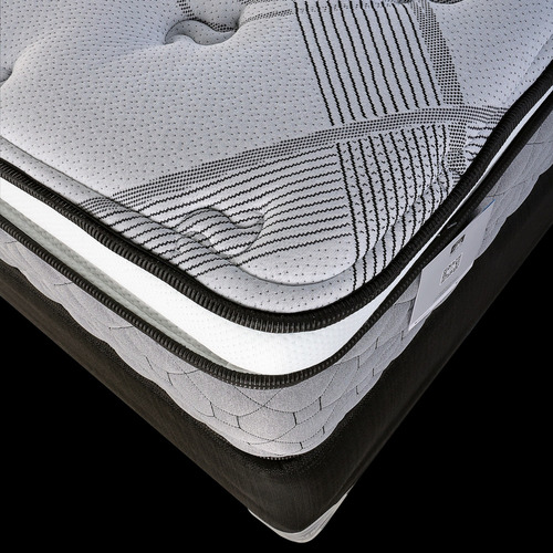 Colchón América Grace Individual 100x190 Cm Con Pillow Color Gris