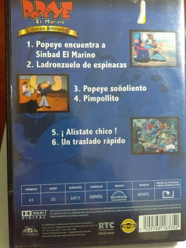 Popeye El Marino Clásicos Animados 2 (Usado)