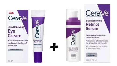 Cerave Kit Skin Renewing Eye Cream Y Retinol Serum