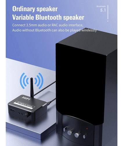 Adaptador Convertidor Dac De Audio Digital A Analógico Bluet