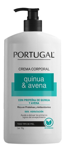 Crema Corporal Quinua Y Avena 700 G.