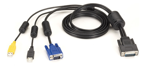 Caja Un Interruptor Seguro Cable Vga Usb Cac Kvm Hd26 Pie