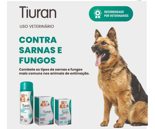 Cachorro Coçando E Com Feridas Tiuran Aerosol 125ml