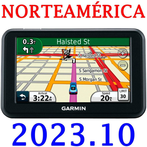 Mapa América Del Norte Norteamérica - Gps Garmin 2023.10 3d