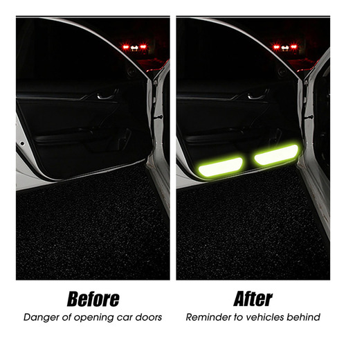 20 Pegatinas De Advertencia Con Tiras Reflectantes Para Abri