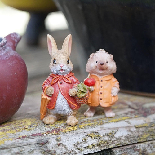 Figuritas En Miniatura, Estatua De Conejo Impermeable