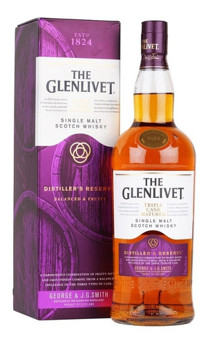Imagen 1 de 7 de Whisky The Glenlivet Distillers Reserve 1000ml En Estuche