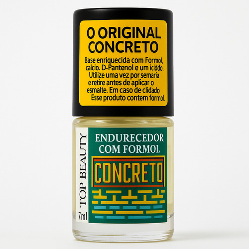 Base Endurecedora Concreto Top Beauty Fortalecimento Unhas Fracas