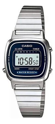 Relógio Casio Digital Vintage Azul La670wa-2df