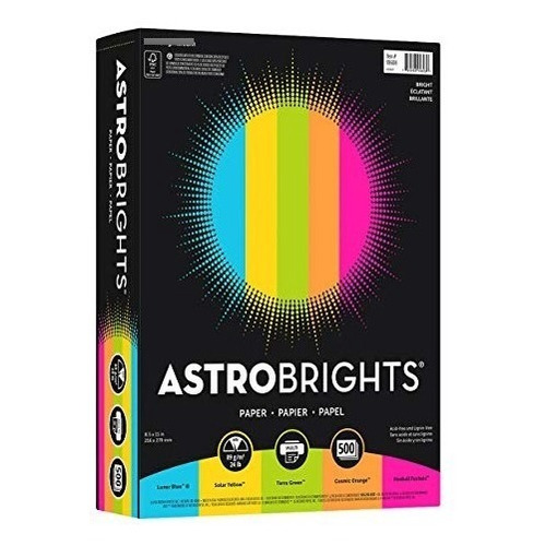 Astrobrights Papel De Color, 8,5 X 11 , 24 Lb / 89 Gsm, B