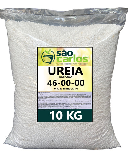 Ureia 10kg Adubo Fertilizante Granulado Plantas Vasos Flores