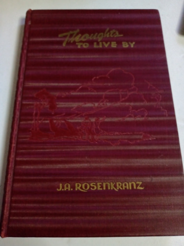 Thoughts To Live Rosenkranz Reflexión Inglés Antiguo 1947 