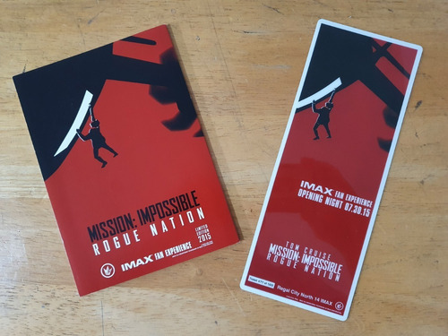 Mini Poster Imax Mision Imposible Rogue Nation Tom Cruise