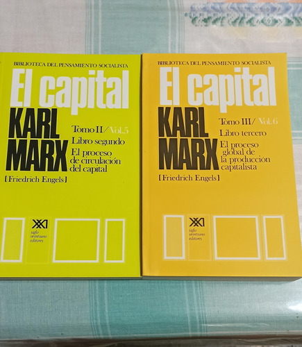 Karl Marx El Capital Tomos 2 3 Imperdible