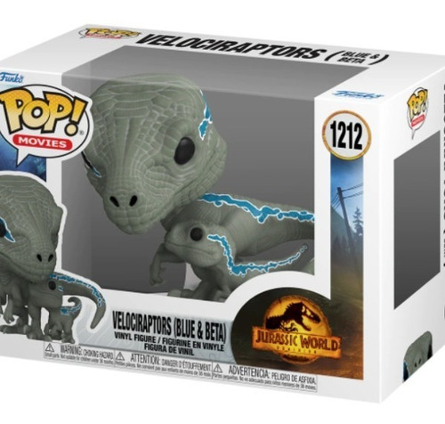 Imagen 2 de 3 de Funko Pop Jurassic World Dominion Velociraptors Blue & Beta