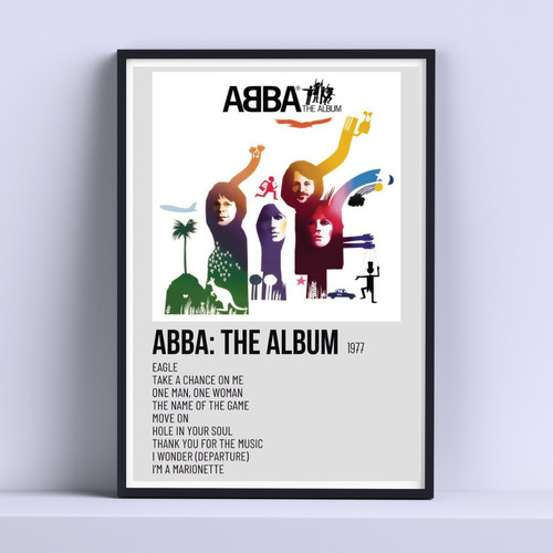 Cuadro Abba The Album 30x40cm Deco Listo P Colgar