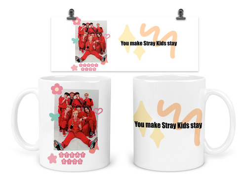 Duo De Tazas 11 Oz Tar5 Tar6: Stray Kids Kpop. 2pz