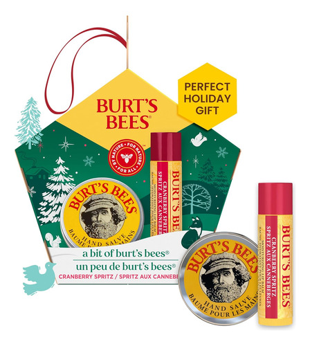 Burts Bees Set De Regalo De Bálsamo Labial Y De Manos