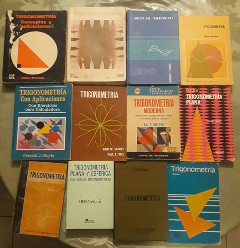 Lote De 12 Libros De Trigonometría 