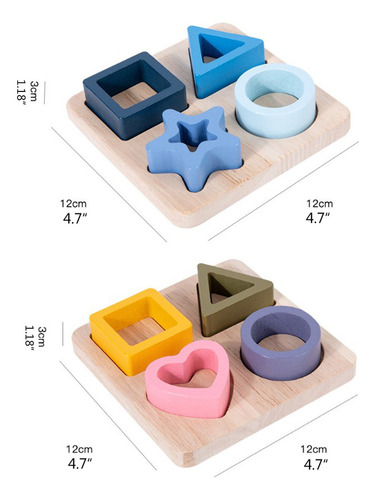 Clasificador De Formas For Niños, Geometría De Madera