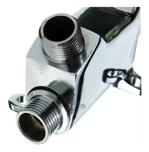 Imagen 4 de 7 de Válvula Llave De Pedal + Cuello Redondo Metálico + Acoples