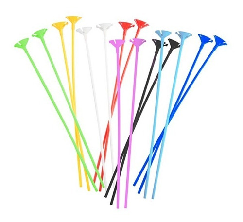 Imagen 2 de 2 de Palito Portaglobo Multicolor X 500 Un.