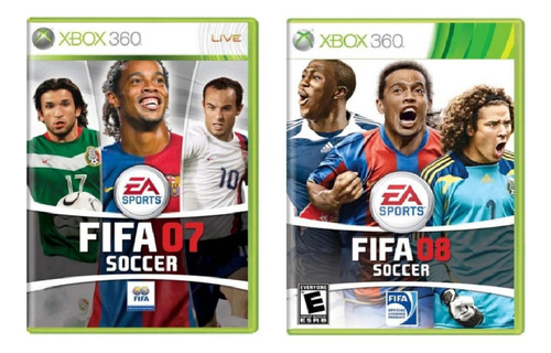 Fifa 07 + Fifa 08 Xbox 360 (leia A Descrição) (Usado)
