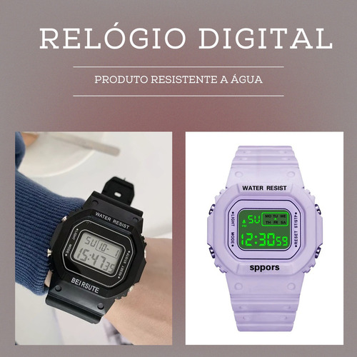 N Reloj Deportivo Digital Led Impermeable De Pulsera Unisex