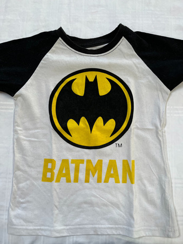 Remera Niño Manga Corta Batman Talle 5 Usada Buen Estado