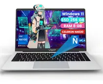 Comprar Laptop VSAP VNJH1402 14.1'' Intel Celeron N4020 8gb Ram 256gb Ssd Windows 11 Pro Color Plateado