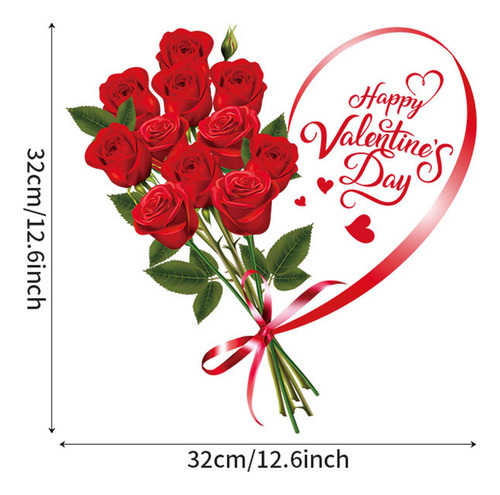 2 Pegatina Del Día De Valentín, Calcomanía Estilo D