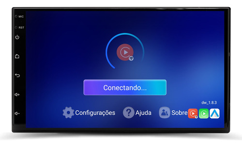 Central Multimidia Android Gps Carplay Espelhamento Kangoo