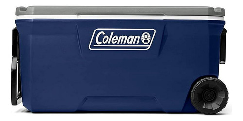 Hielera con llantas 100 Qt Coleman Azul gris 2179154 Color Azul oscuro