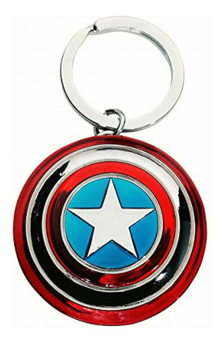 Captain America Civil War Pewter Key Ring Color Grey-light
