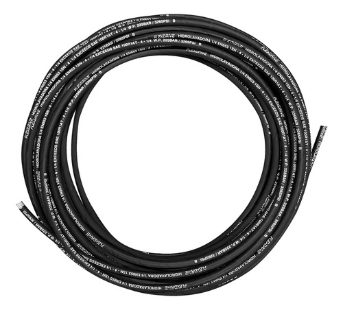 Mangueira Com 1 Trama Aço 1/4 3270psi 20 Metros