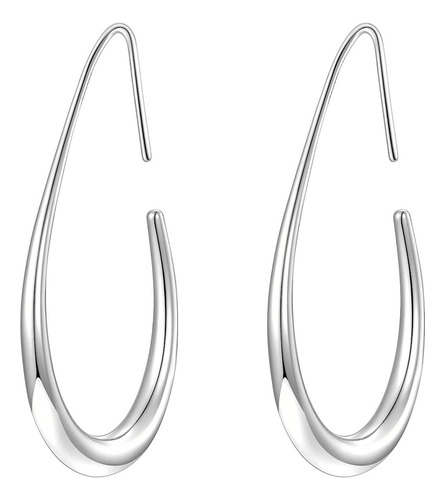 Pendientes Lágrima - Baño De Oro Blanco/oro 14ct