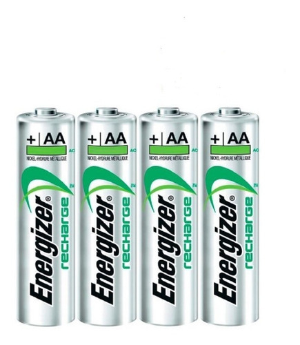 Pilas Recargables Energizer Aa X4