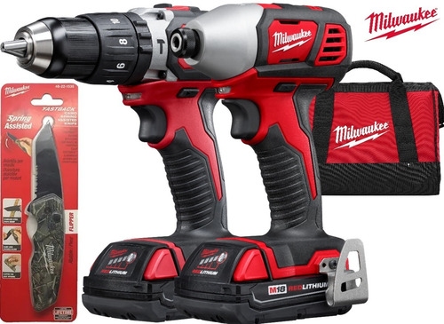 Combo Rotomartillo 1/2 +llave Imp Milwaukee M18+ Navaja Camo