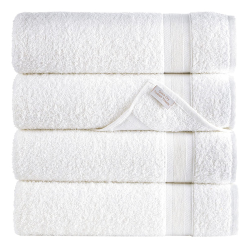 Toallas De Baño Blancas Secado Rápido Alta Absorción Algodón