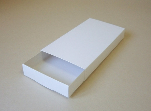 50 Cajas Blancas Fosforeras D500 (20x10 Y 2,5cm Alto)