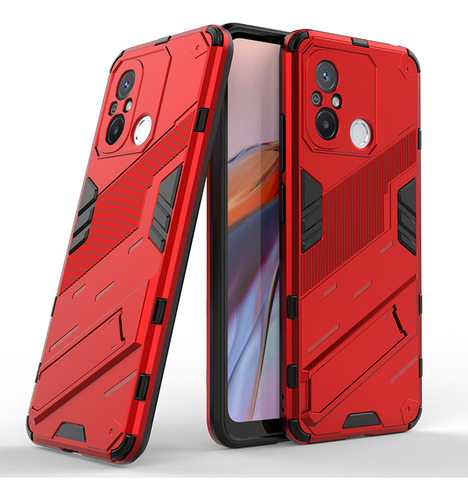 Funda Uso Rudo Case Pengke + Cristal Para Redmi 12c