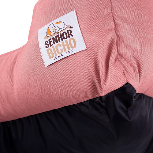 Cama De Cachorro Com Zíper Impermeável 53x53 Senhor Bicho Cor Rosa-pálido Desenho Liso